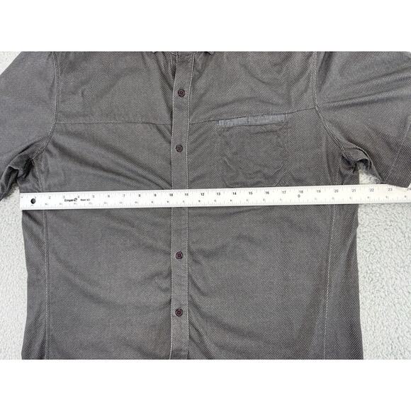 Kuhl Shirt Men Large Wildfibre Twill Short Sleeve Button-up Cotton RN 108846 - Picture 6 of 13